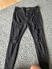 Ladies black ripped for sale  LONDON