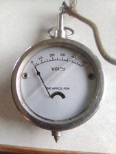 Vintage Ford, chevy, medidor de voltagem de haste de rato 0-50 volts automotivo comprar usado  Enviando para Brazil