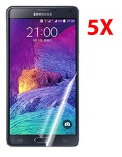 Pacote com 5 Películas Protetoras de Tela LCD Transparentes para Samsung Galaxy Note 4 SM-N910 comprar usado  Enviando para Brazil