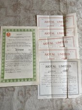 share certificates for sale share certificates for sale WARLINGHAM