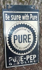 pure oil sign for sale  Ware Shoals