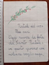 Letterina natale 1957 usato  Brindisi