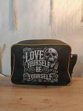 Schwarze umhängetasche skull gebraucht kaufen  Bremerhaven