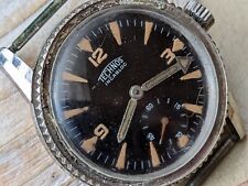 Vintage 1960 Technos Pre-Sky Diver Watch com Inserção Ausente PARA PEÇAS/REPARO comprar usado  Enviando para Brazil