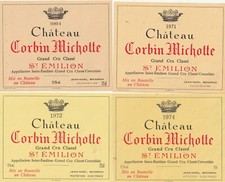 Etiquettes chateau corbin d'occasion  Targon