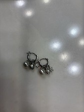  Brincos de argola femininos SWAROVSKI marca 5636716 pavê branco gota de pera milênio comprar usado  Enviando para Brazil