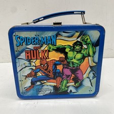 Lancheira Marvel multicolorida Homem-Aranha Hulk Capitão América lata comprar usado  Enviando para Brazil