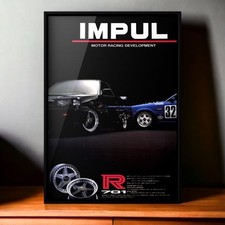 Anos 80 Vintage Ad IMPUL × Nissan Skyline, roda traseira HR31 Hoshino 7º GTS-R R701 comprar usado  Enviando para Brazil