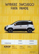 2025 MY Fiat Panda Panda & Pandina 10 / 2024 Broschüre brochure catalogue na sprzedaż  PL