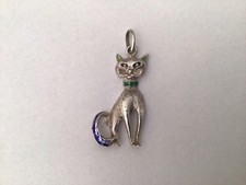 Ciondolo gatto argento usato  Napoli