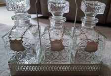 Vintage metal tantalus for sale  SITTINGBOURNE