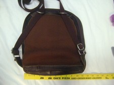 JACK GEORGES VOYAGER BOLSA MOCHILA CONVERSÍVEL MÉDIA COURO MARROM MALHA, usado comprar usado  Enviando para Brazil