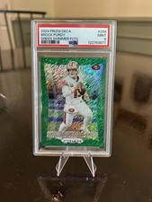 Brock Purdy FOTL Green Shimmer /12 2024 Panini Prizm Deca 49ers #256 comprar usado  Enviando para Brazil