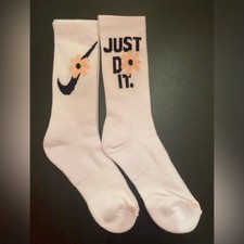 Meias Nike Everyday Plus acolchoadas Dri-Fit 2 pares flores tamanho médio novas sem etiquetas comprar usado  Enviando para Brazil