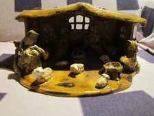 Krippe weihnachtshaus figuren gebraucht kaufen  Berlin