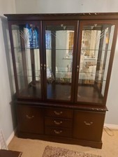 Mahogany display cabinet for sale  BROXBOURNE