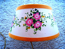 Ganchos de luz de leitura estilo vintage sobre cabeceira de cama rosa amarelo flores pano sombra comprar usado  Enviando para Brazil
