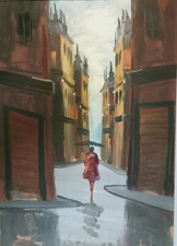Quadro olio tavola usato  Sormano