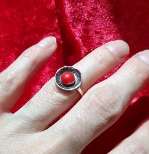 Silber ring rote gebraucht kaufen  Recklinghausen