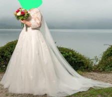 Brautkleid hochzeitskleid 46 gebraucht kaufen  München