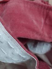 Pink velour curtains for sale  BRAINTREE