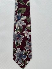 Gravata Bica Uomo roxa cinza azul verde floral flores comprar usado  Enviando para Brazil