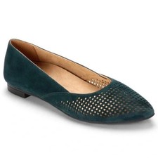 Usado, Chinelo feminino Vionic 'Posey' 6 camurça verde plana conforto balé outono comprar usado  Enviando para Brazil