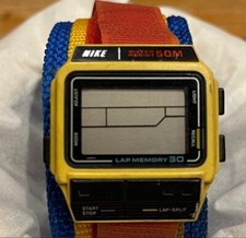 Casio x NIKE Digital Vintage SDB-300W Lap Memory 30 Bateria Descarregada Masculina Usada comprar usado  Enviando para Brazil