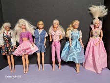 Lote Vintage de 6 Barbies Torção e Giro Articulado Macio Raro Datado de 1990 comprar usado  Enviando para Brazil