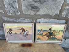 Antique prints cowboys for sale  Lansdowne