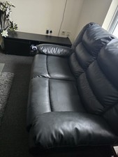 Black leather sofa for sale Black leather sofa for sale  SALFORD