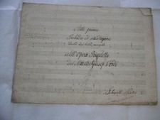 Antico vecchio manoscritto usato  Varese