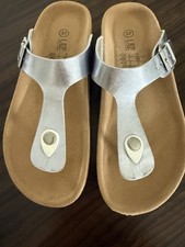 Damen pantolette silber gebraucht kaufen  Deutschland