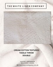 Cream cotton tassle for sale  GODALMING