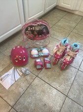 Conjunto combo de skate infantil Chicago Skates Training - Rosa/branco (S) comprar usado Conjunto combo de skate infantil Chicago Skates Training - Rosa/branco (S) comprar usado  Enviando para Brazil