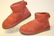 Usado, Bota de tornozelo feminina UGG Classic Mini II Hazard laranja camurça shearling 7 38 1016222 comprar usado  Enviando para Brazil
