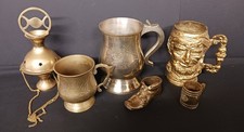 Brass tankards joblot for sale  CANTERBURY