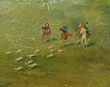 Dipinto antico. caccia usato  Parma