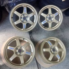 Rodas de alumínio JDM Gold RAYS 5 furos 100 feitas no Japão Sem arranhões Cle #QO2CYI comprar usado  Enviando para Brazil