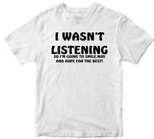 Wasn listening shirt for sale  THORNTON HEATH