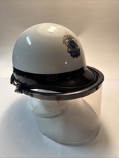 Capacete antigo obsoleto polícia motim com escudo flip-up capacete de motocicleta policial comprar usado  Enviando para Brazil