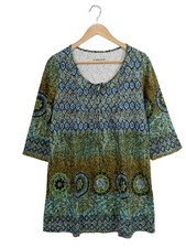 Green cotton tunikakleid gebraucht kaufen  Berlin