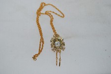 Antigo Relógio Cuco W. Lind Relógio Feminino Pingente Colar/Broche de Strass Funciona comprar usado  Enviando para Brazil
