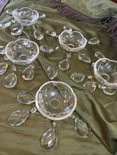 Antique crystal bobeche for sale  Inman