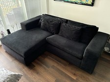 Seater shaped black for sale  LONDON