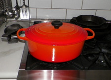 LE CREUSET FERRO FUNDIDO ESMALTE LARANJA AMBRE FORNO OVAL HOLANDÊS #31 6 3/4 QT comprar usado LE CREUSET FERRO FUNDIDO ESMALTE LARANJA AMBRE FORNO OVAL HOLANDÊS #31 6 3/4 QT comprar usado  Enviando para Brazil