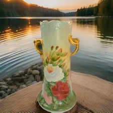 Vase porcelain roses for sale  Kansas City