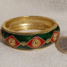 Armreif goldfarben grün gebraucht kaufen  Hagenbach