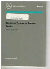 LIVRO TORQUES DE APERTO DE MOTOR MERCEDES 314 352 355 360 401-403 421-423 441-444 comprar usado  Enviando para Brazil