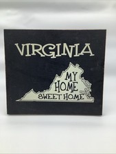 Usado, Placa de madeira Virginia Is My Home 16x14 comprar usado  Enviando para Brazil